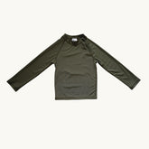 lullypop Boy Swim Top in Moss